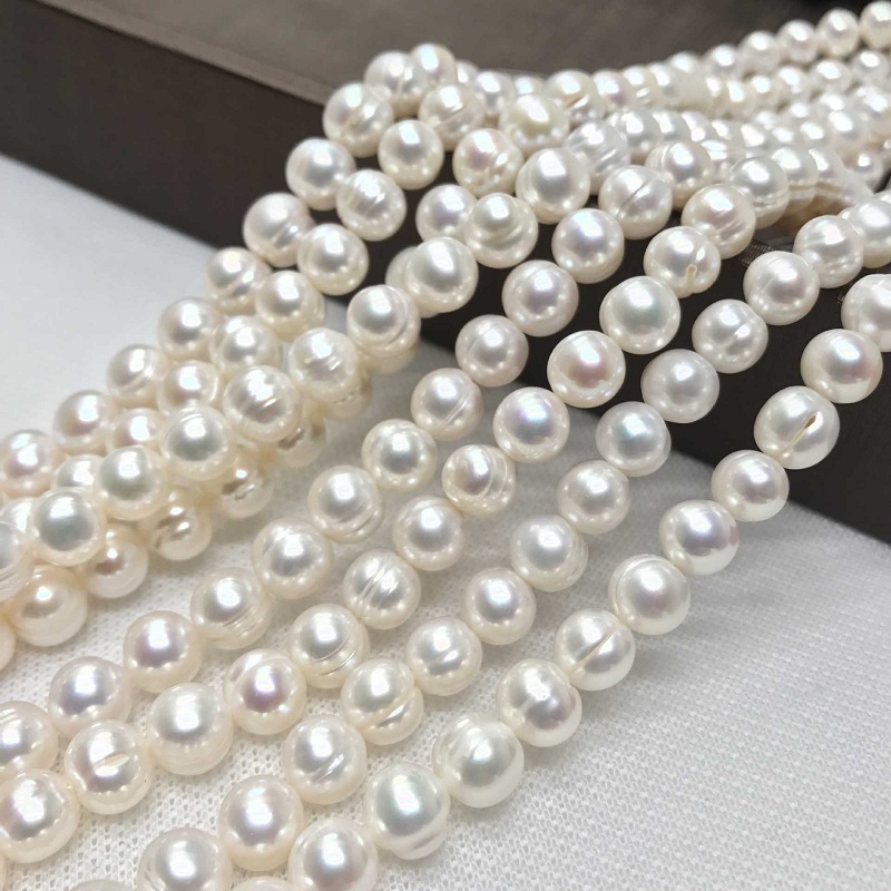 8-9mm Natural Freshwater Pearl - Pearl Trim Chain avaliação e preço