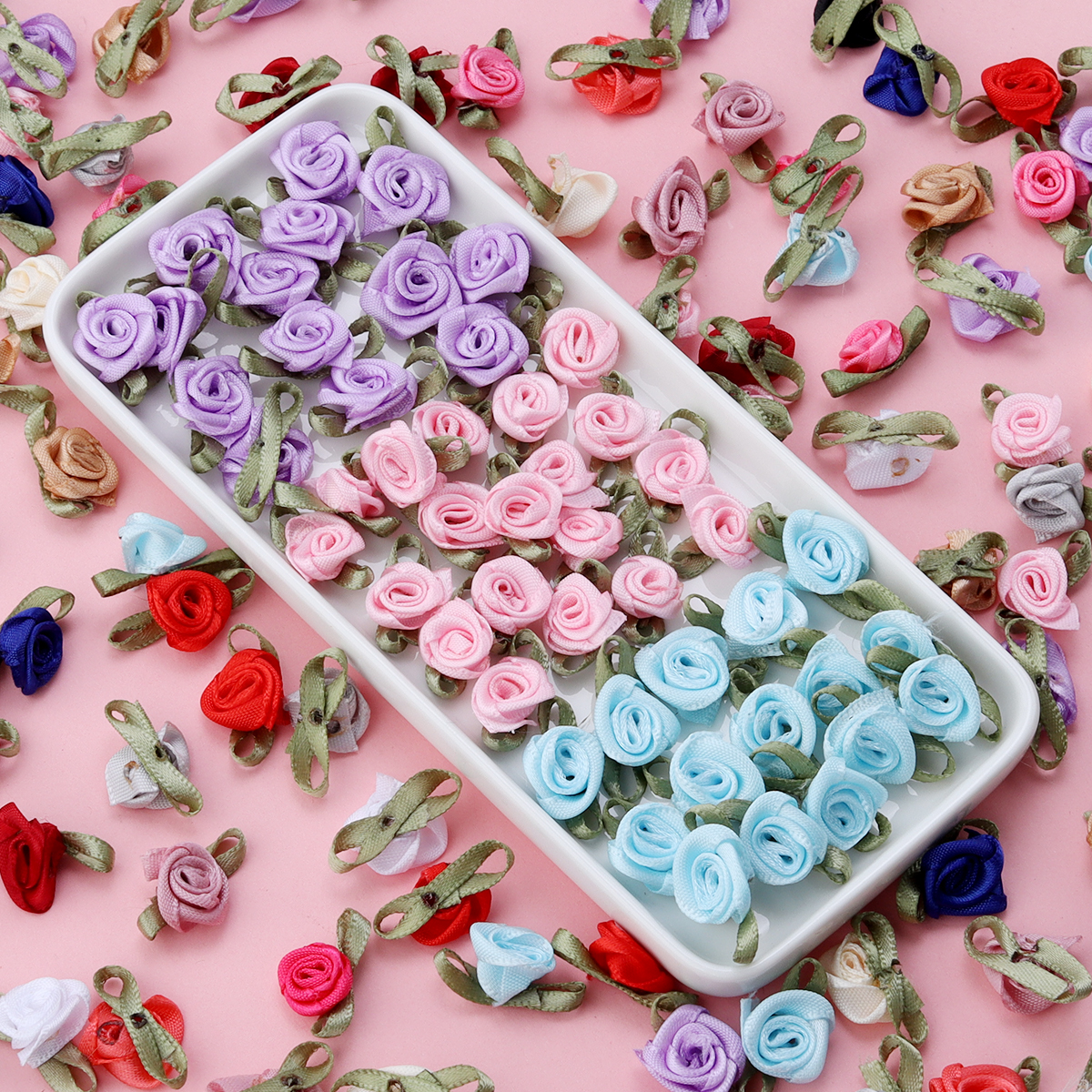 50Pcs 1.5x2.5cm 18 Colors For  - Embellishment Crafts avaliação e preço