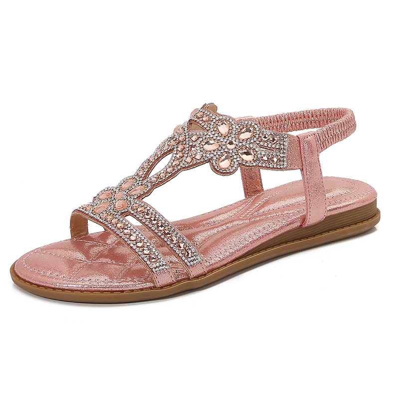 Big Size Openwork Sandals Bohe - Sew On Rhinestone avaliação e preço