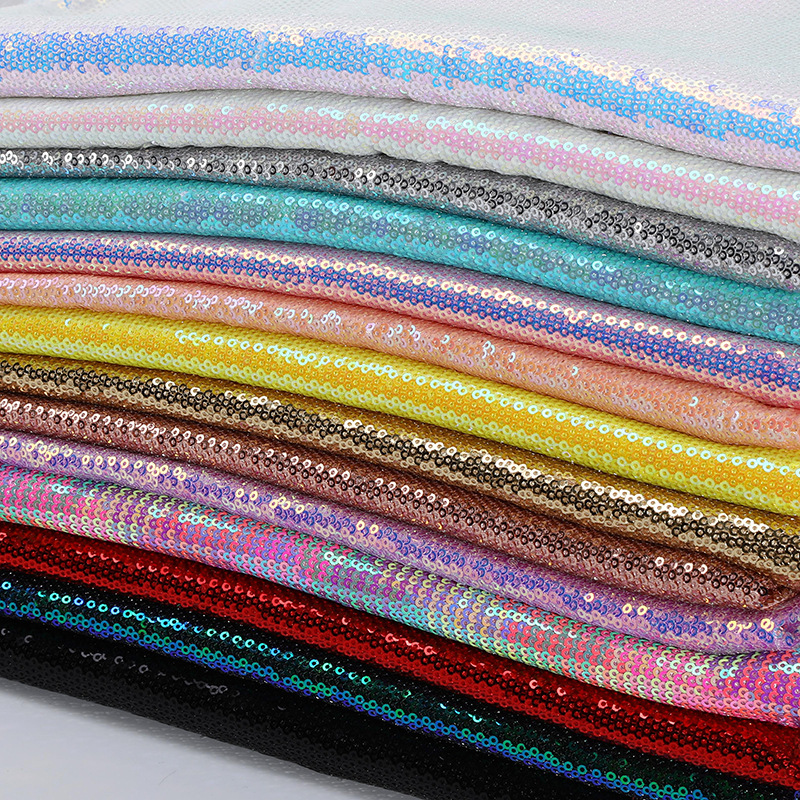 Dense Sequin Glitter Fabric fo - Sequin Fabric Panel avaliação e preço