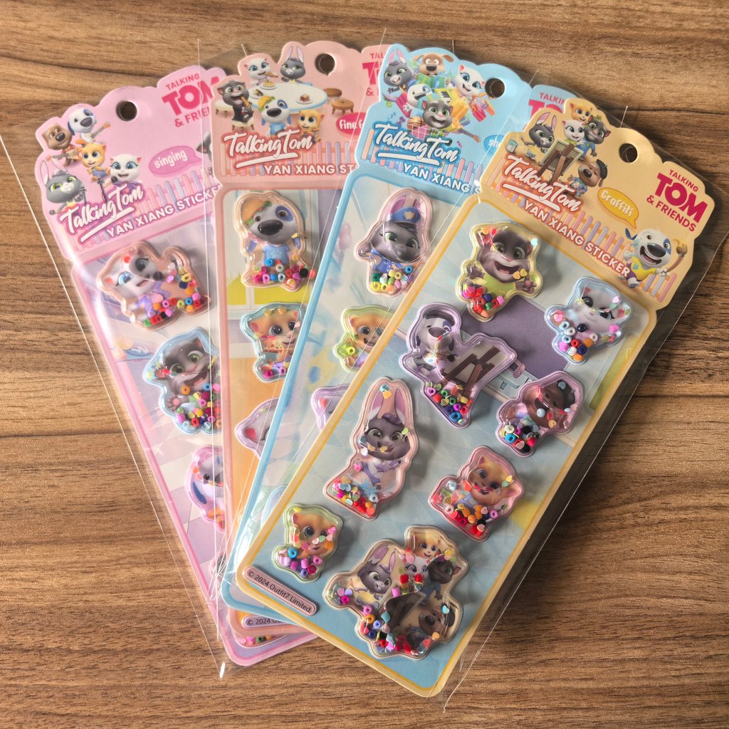 4Pack Fun Talking Tom Friends  - Craft Embellishment World avaliação e preço