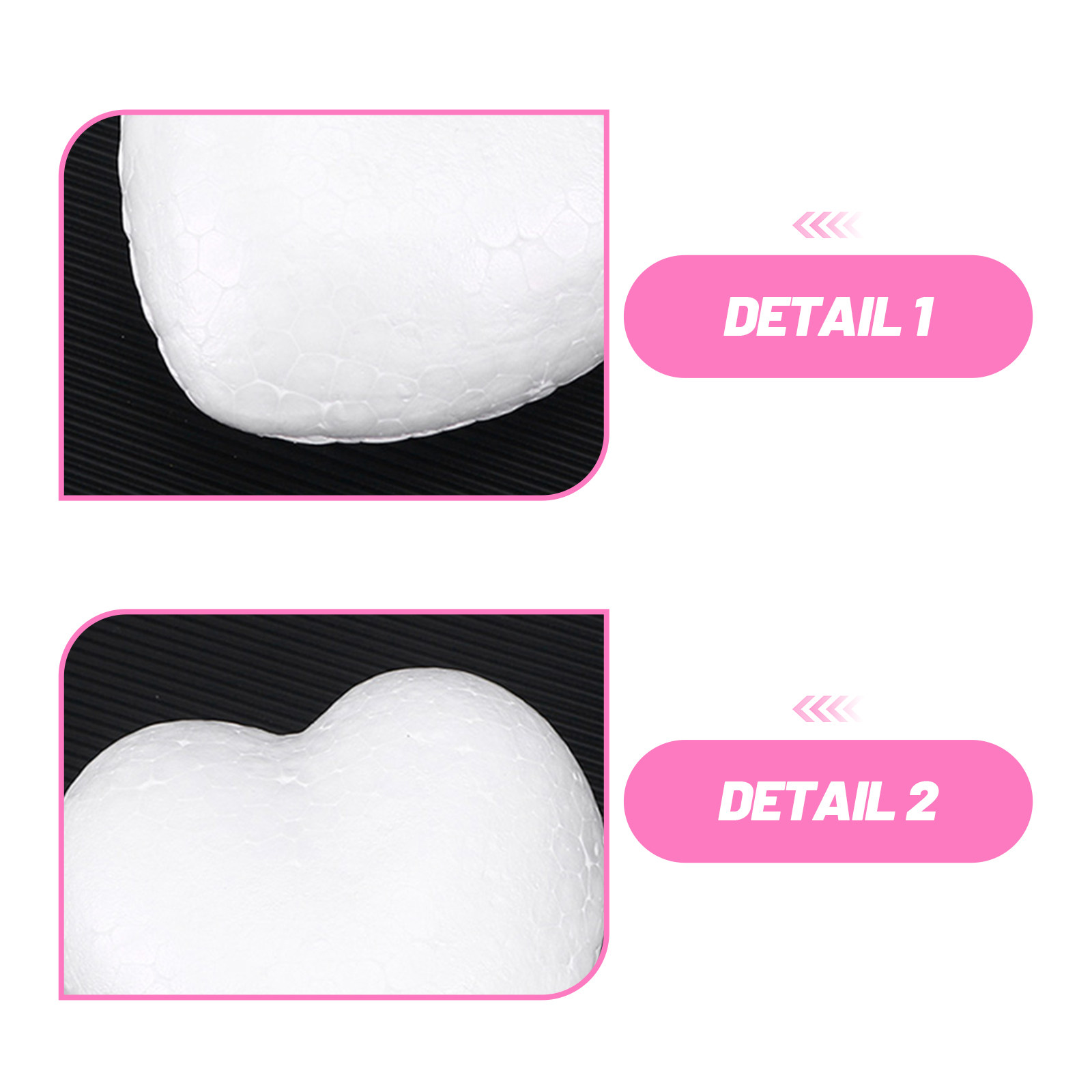 20Pcs Blank Heart Foam Balls L - Embellish Craft avaliação e preço