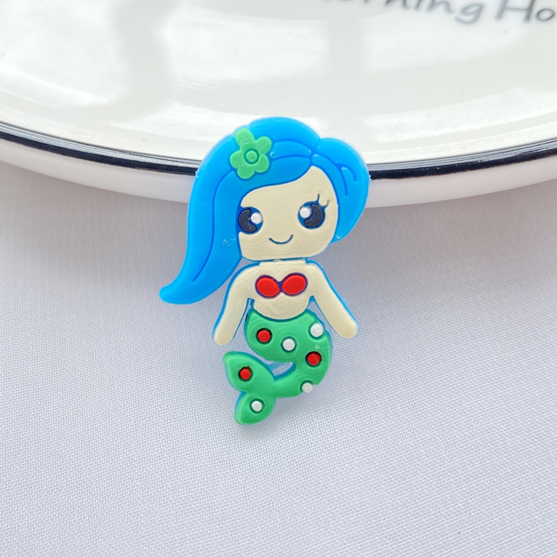 10pcs New Cute Cartoon Mermaid - Embellishment Glue Craft avaliação e preço