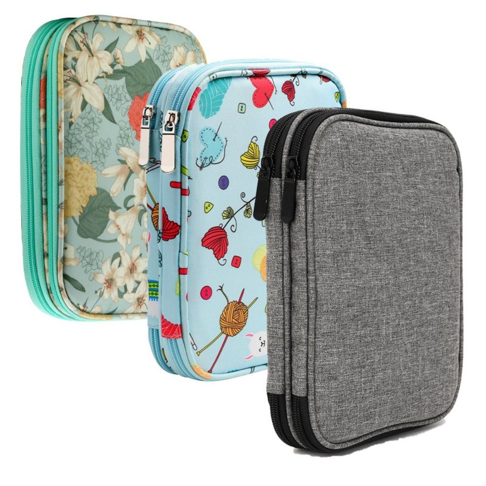 Knitting Needle Case, Portable - Craft Embellishment Storage avaliação e preço