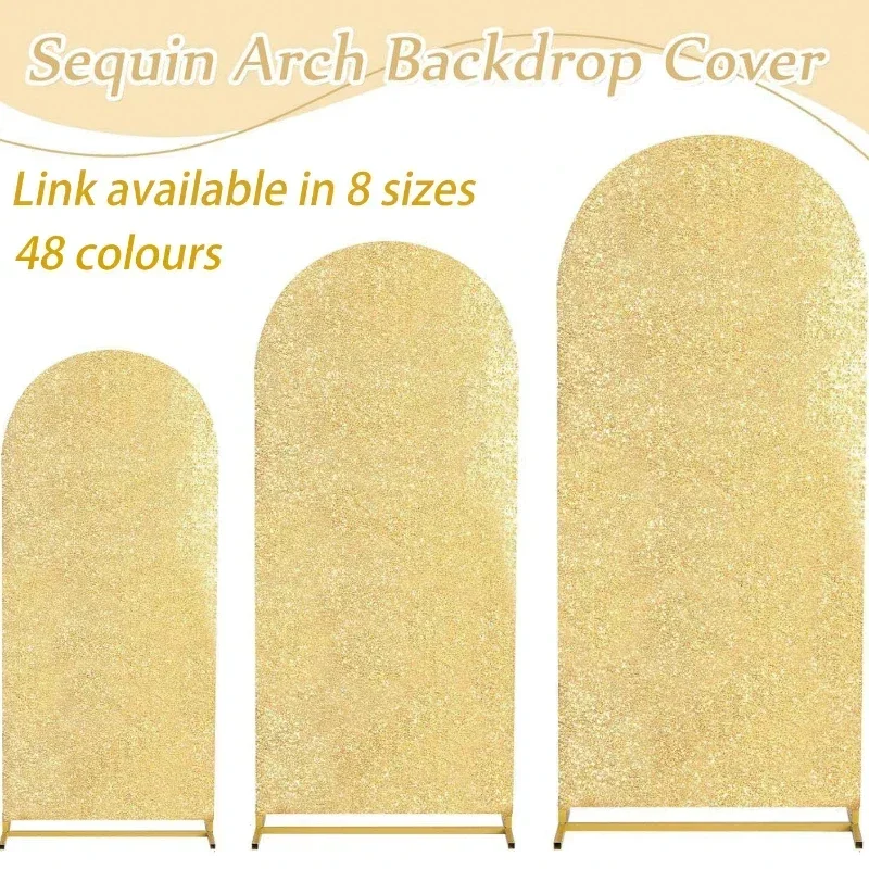 4 Colors 7 Sizes Sequin Arch F - Sequin Fabric Panel avaliação e preço