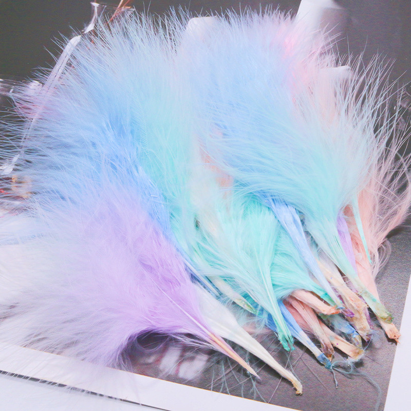 8-12cm Colored Plumas Natural  - Feather Trim Marabou avaliação e preço