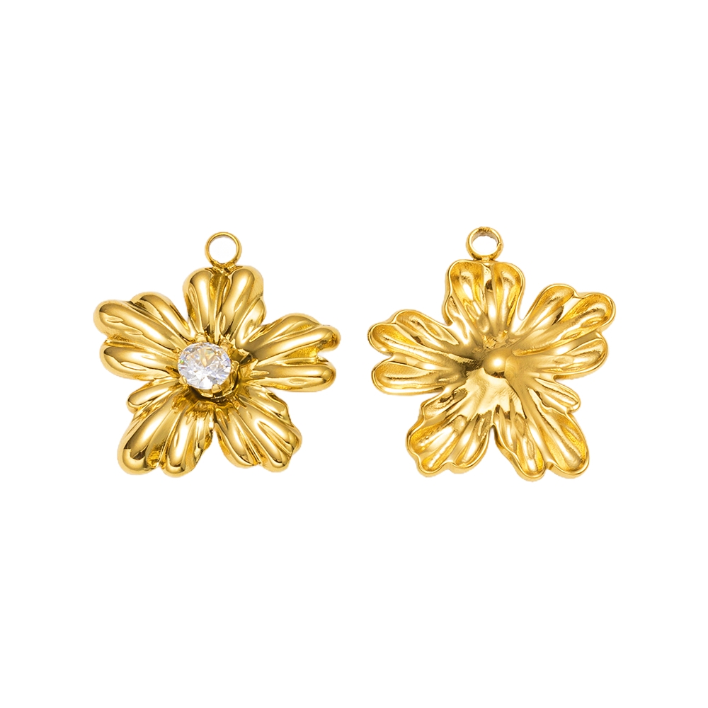 5pcs Gold Stainless Steel Flow - Embellishment Crafts avaliação e preço