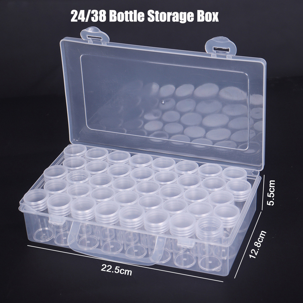 Bottles Box Storage Transparen - Craft Embellishment Storage avaliação e preço