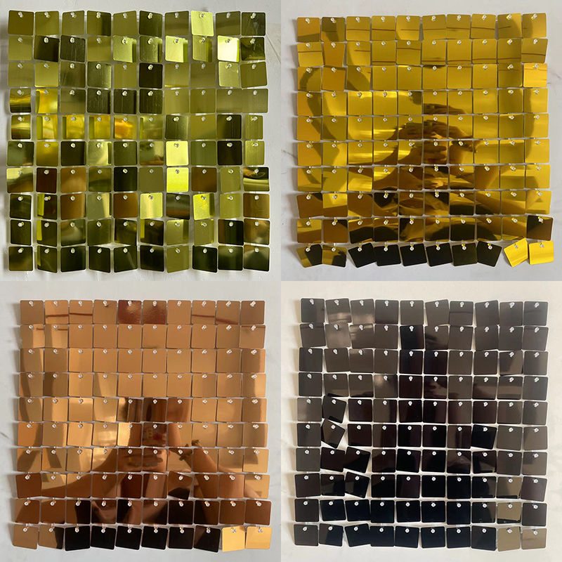 24/30 Square Sequin Panels Gol - Sequin Fabric Panel avaliação e preço