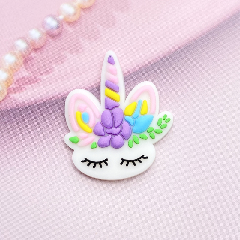 12pcs Cute Mini Unicorn head P - Embellishment Glue Craft avaliação e preço