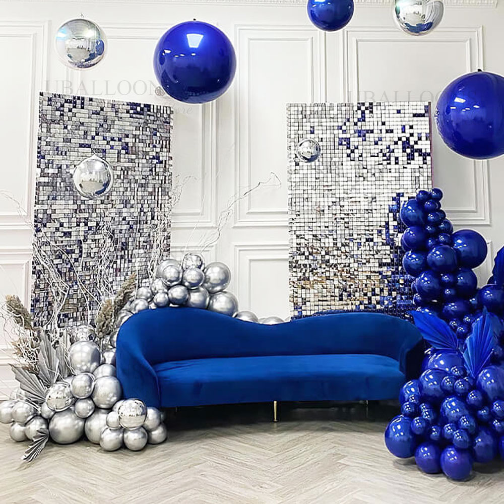 Silver Sequin Wall Backdrop Pa - Sequin Fabric Panel avaliação e preço