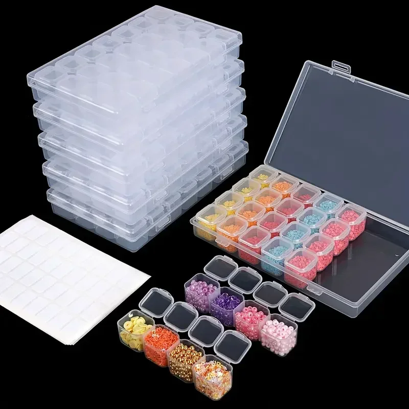 28 grid diamond painting tool  - Craft Embellishment Storage avaliação e preço