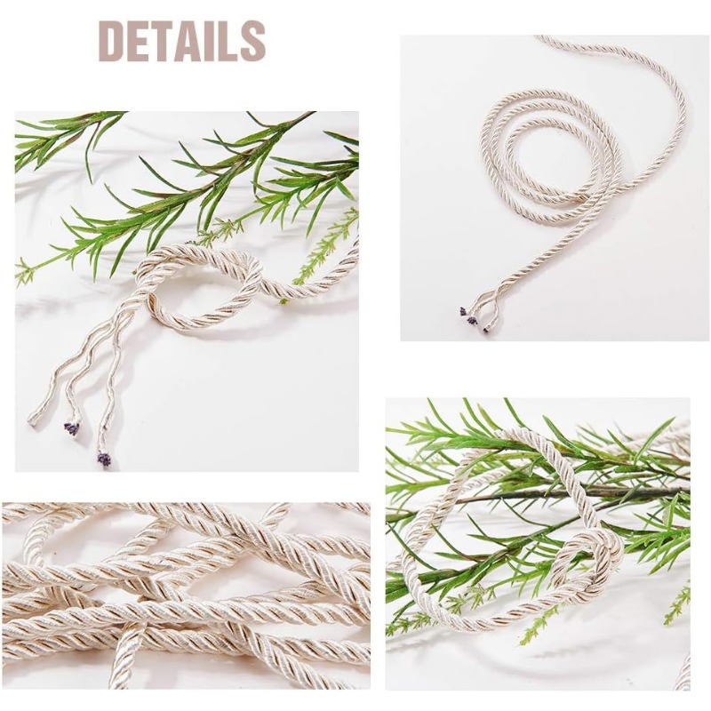 About 50 Feet Craft Nylon Rope - Cord Trim Twisted avaliação e preço